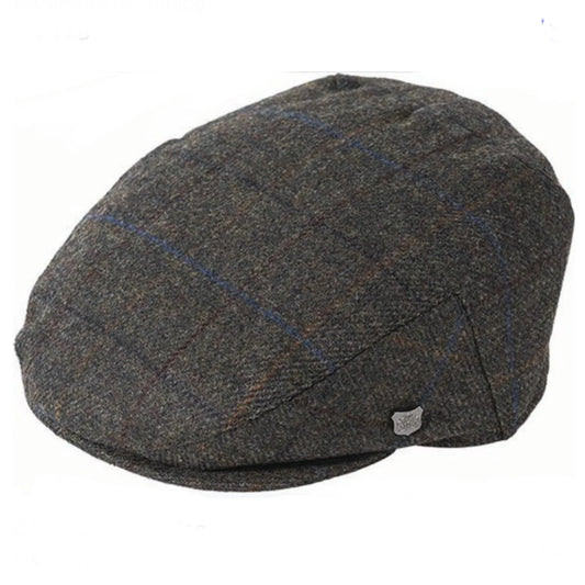 Failsworth - Cambridge Gamekeeper - Flat Cap - Merino Wool - Olive Blue #398