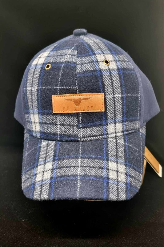 Flinders Wool Blend Check Fleece Lined Cap