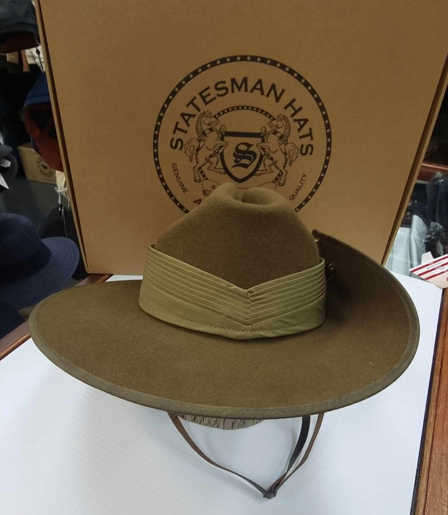 Statesman Military Slouch Hat - Khaki