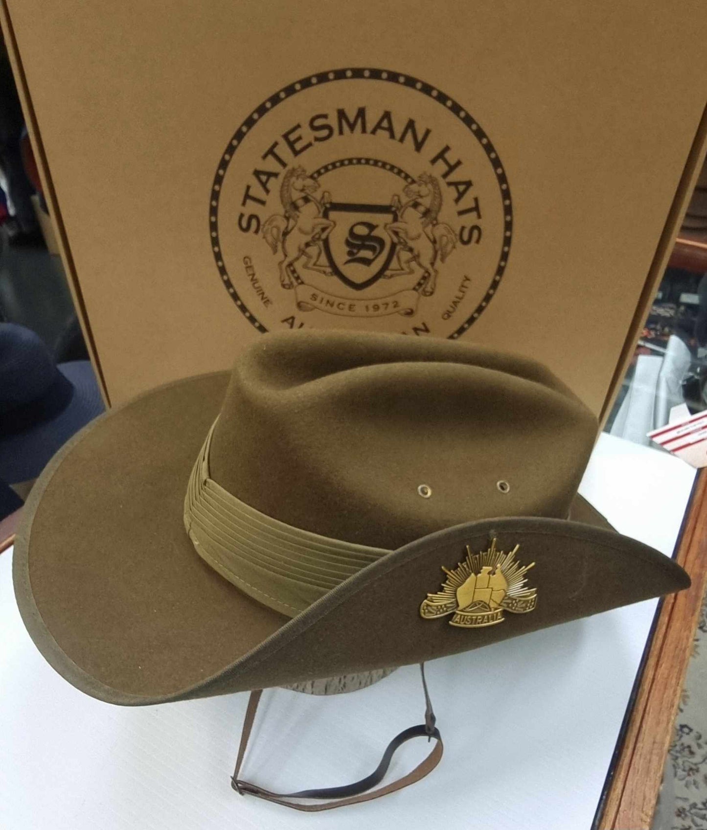 Statesman Military Slouch Hat - Khaki